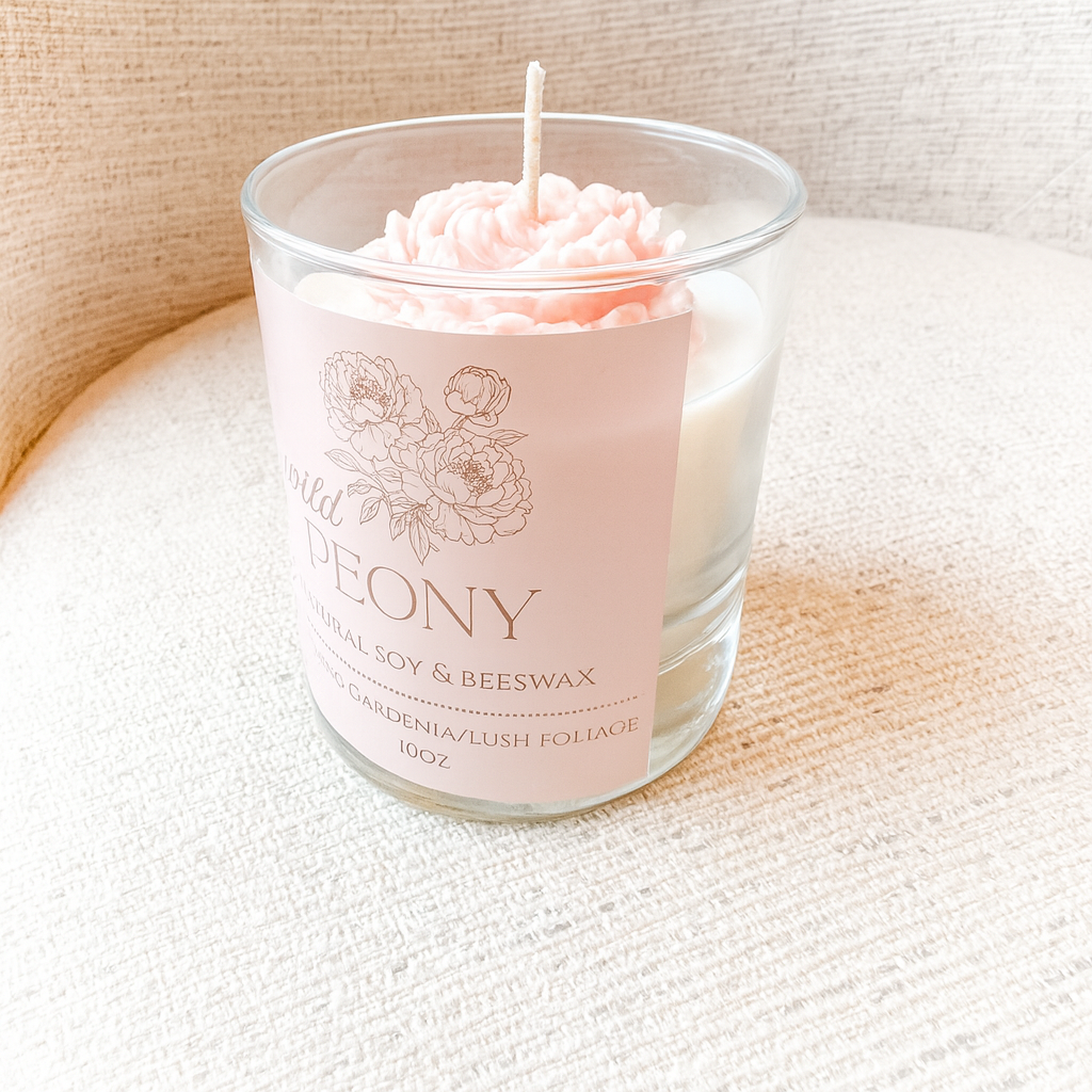 Wild Peony Natural Soy Candle