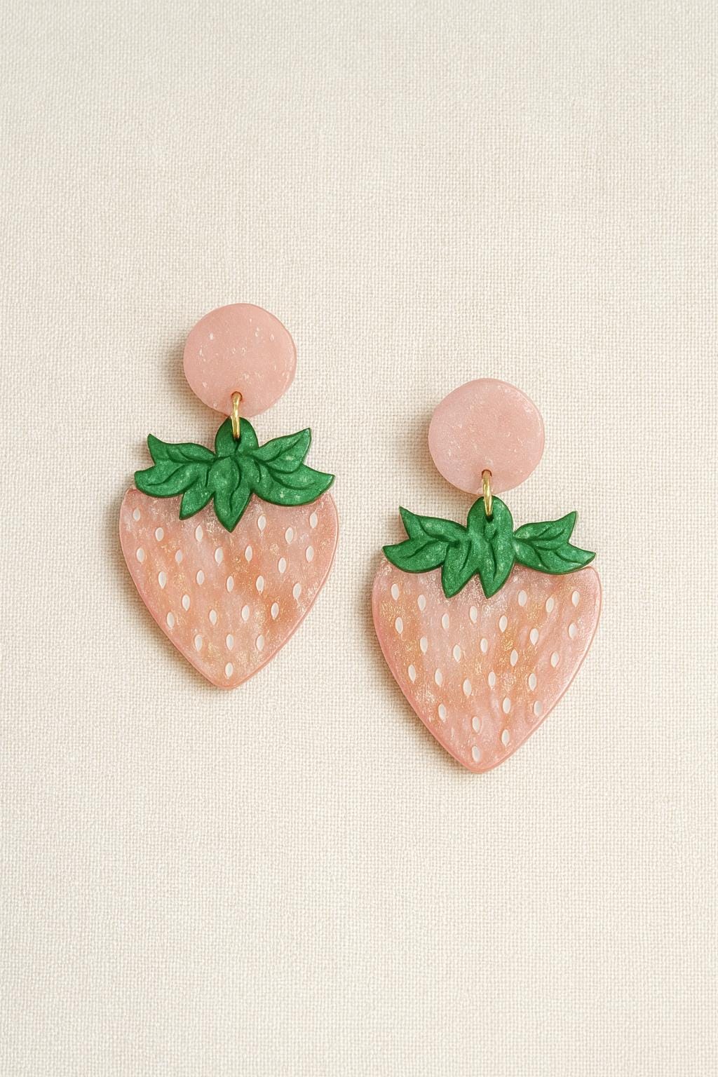 Strawberry Earring Jewelry Acrylic Laser Cut Fruit Gift for Teen