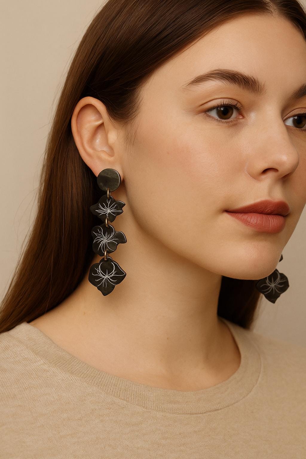 Hydrangea Flower Earrings