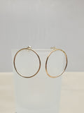 Gold Filled Circle Earrings minimal jewelry