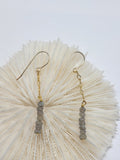 Labrodorite & Gold Chain Earrings