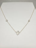 Herkimer necklace in sterling silver