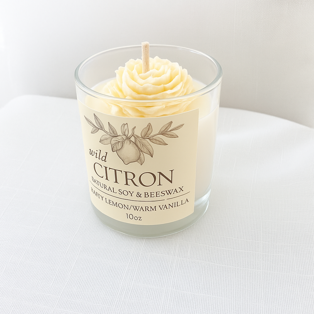 Wild Citron Natural Soy Candle