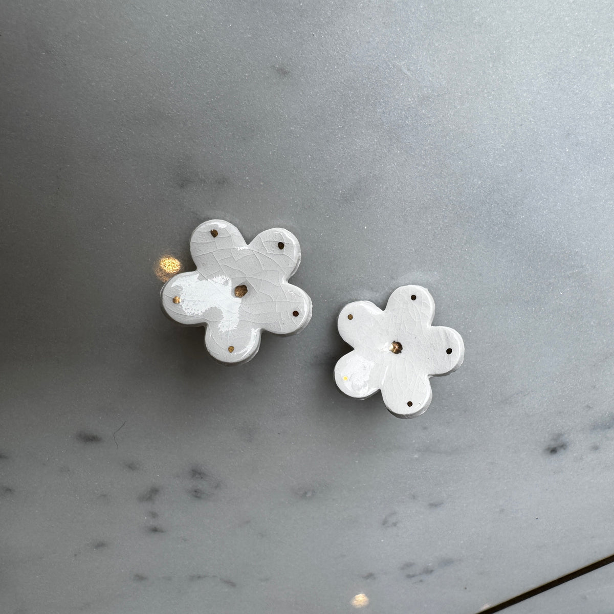 Porcelain Flower Earrings