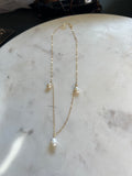 Pearl Necklace Gold Fill Modern