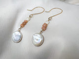 Pink and Pearl Earrings