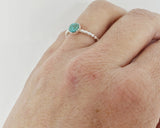 Turquoise ring sterling band