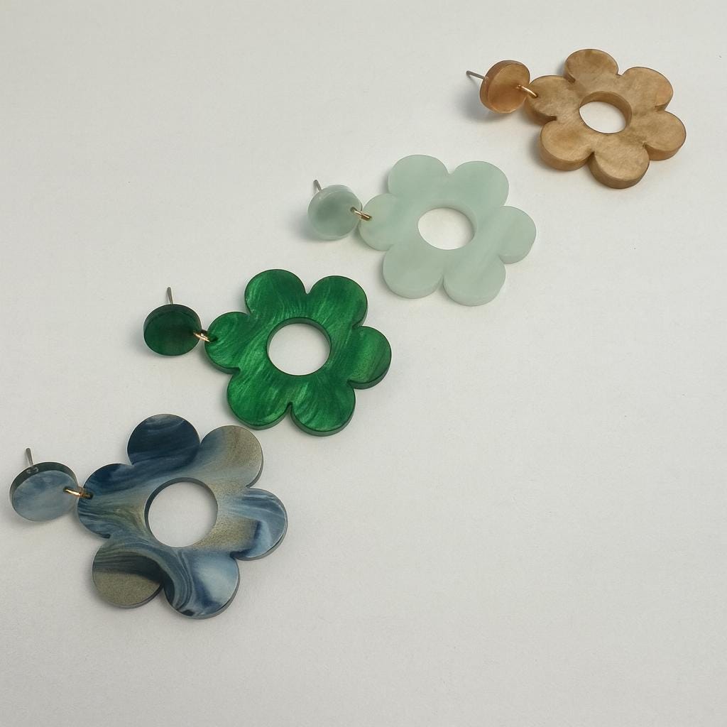 Flower Earrings Daisy