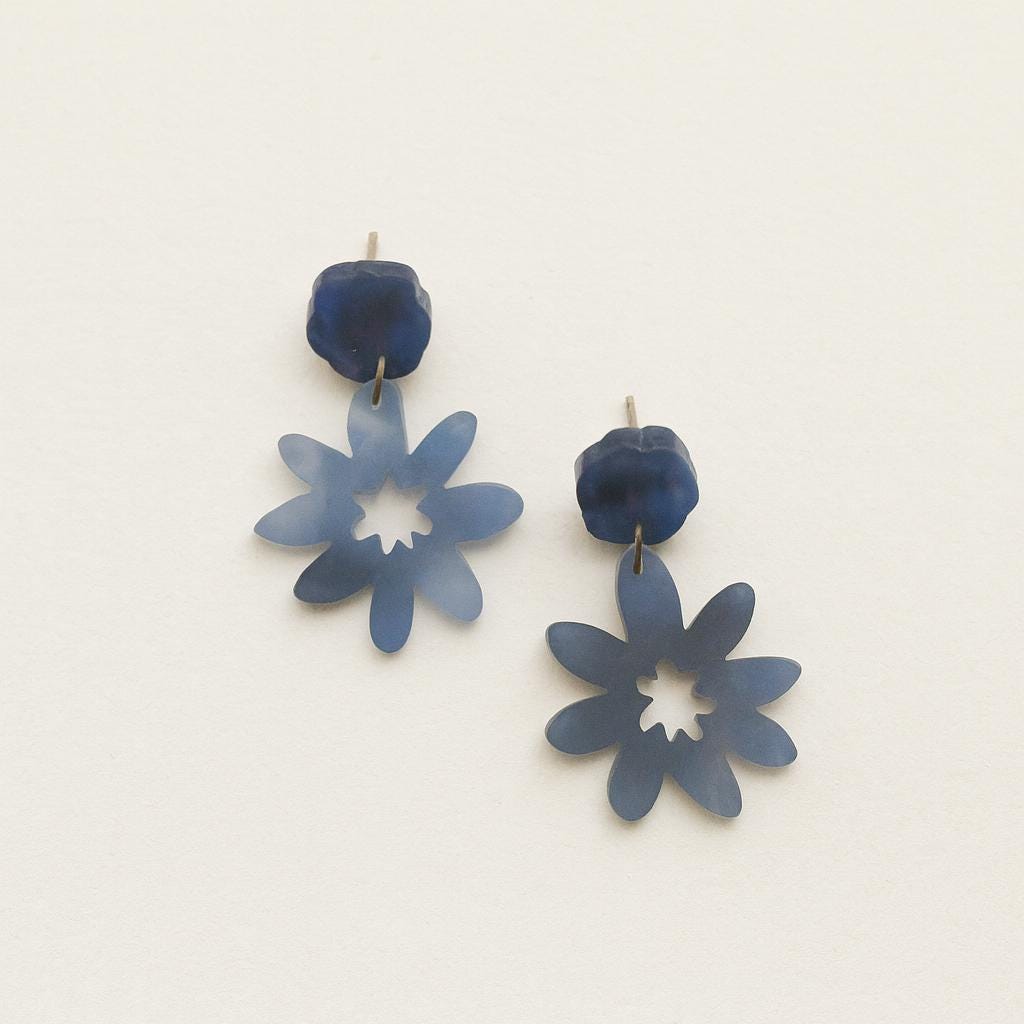 Flower Earrings Daisy Floral Jewelry
