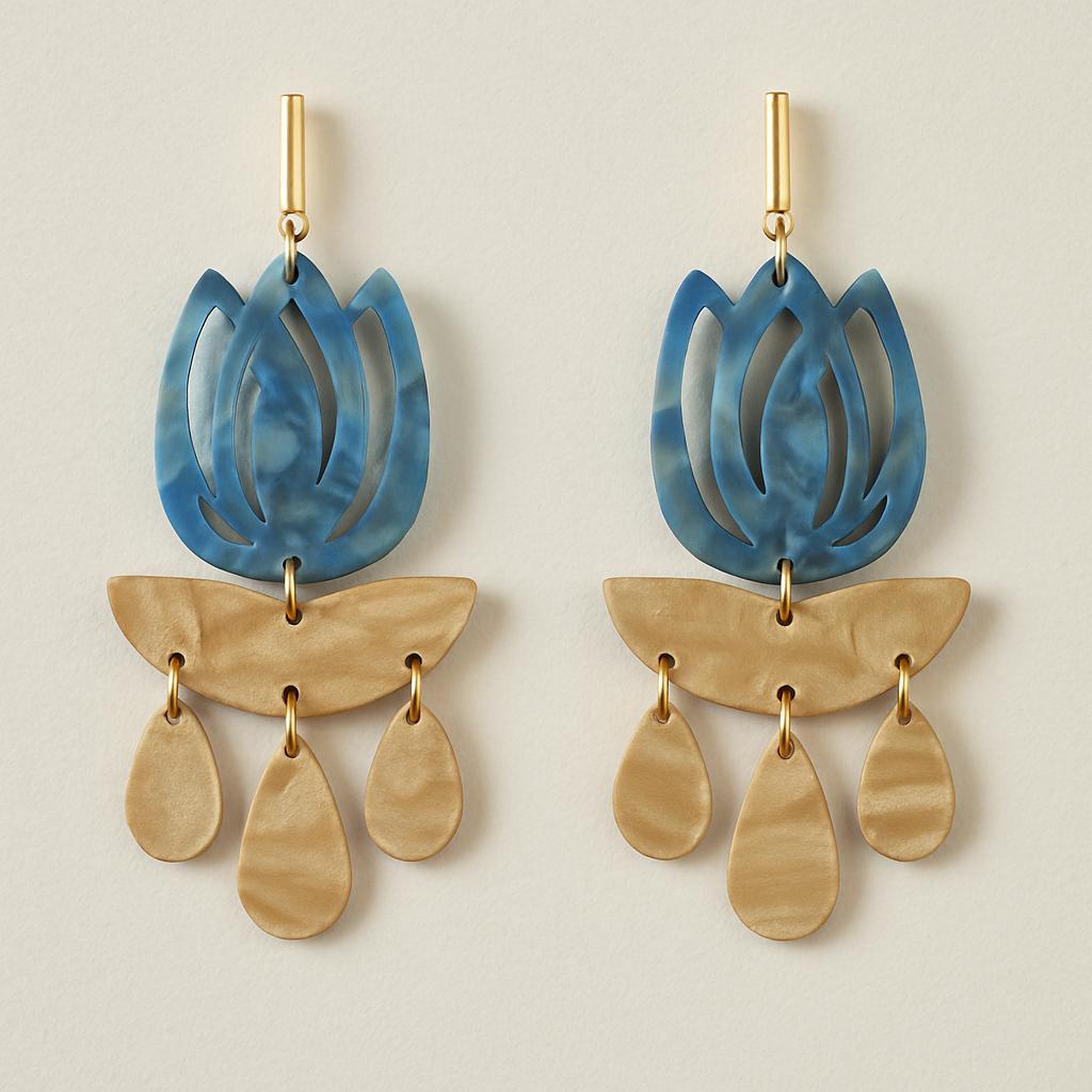 Tulip acrylic earrings