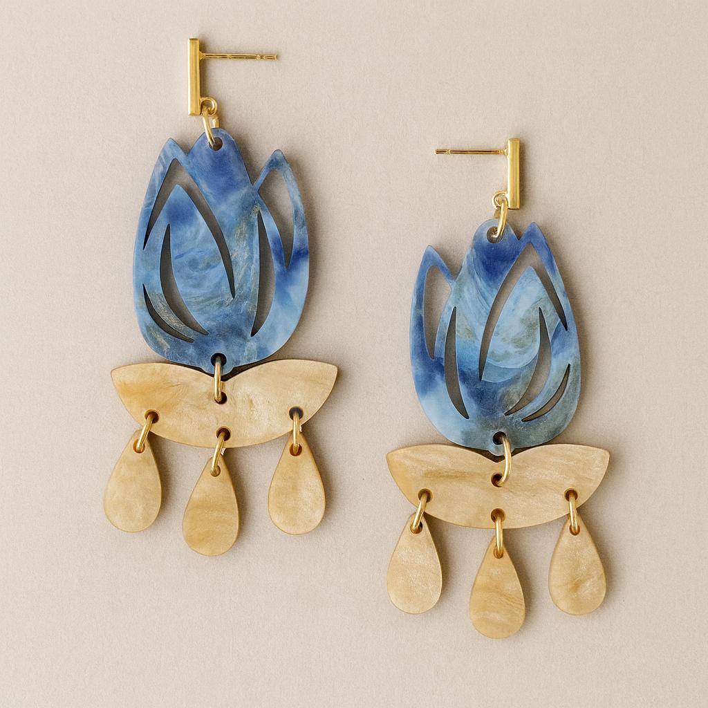 Tulip acrylic earrings