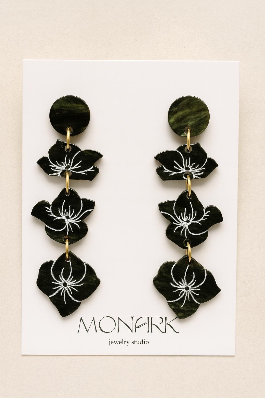 Hydrangea Flower Earrings