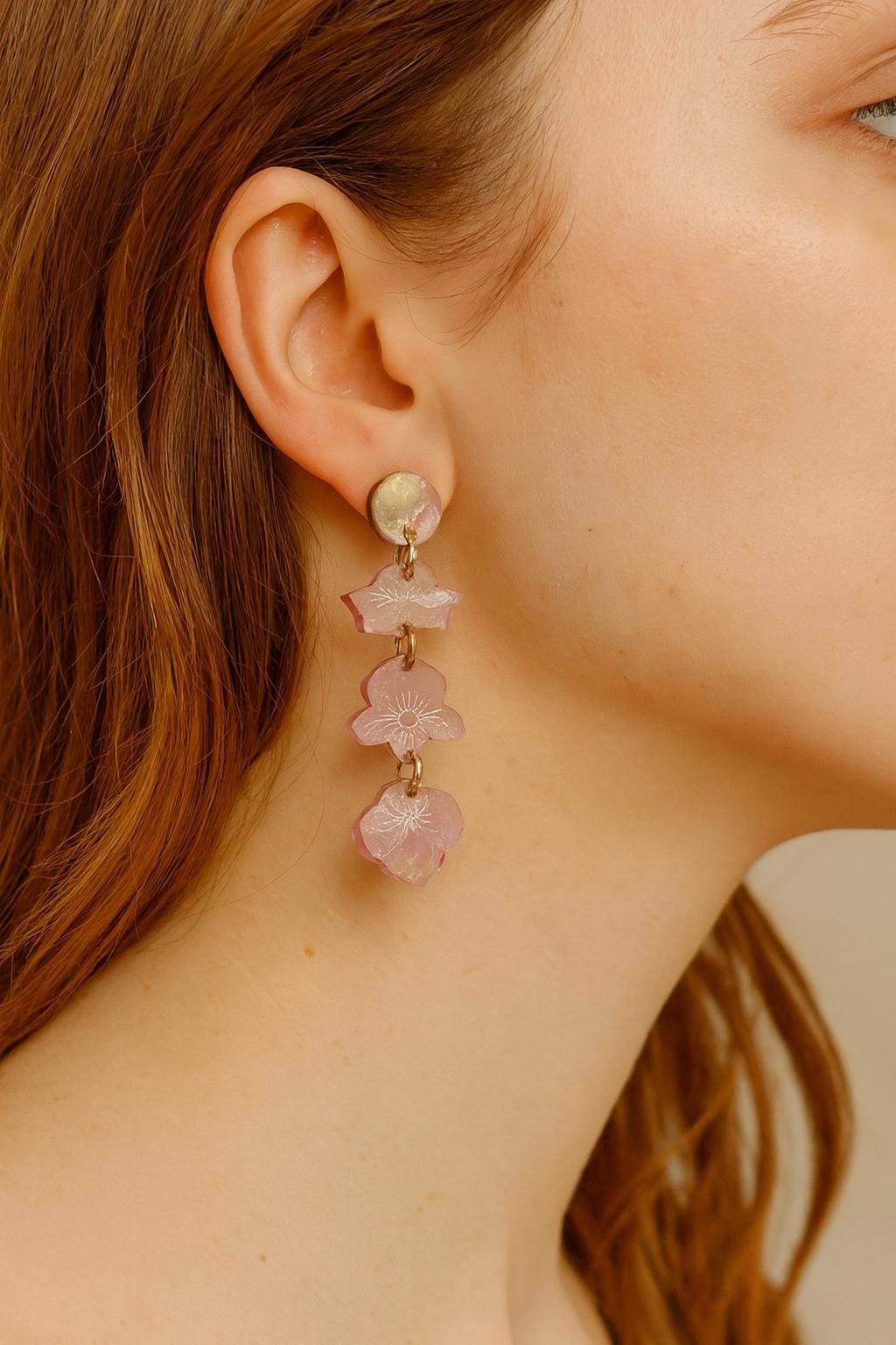 Hydrangea Flower Earrings
