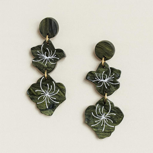 Hydrangea Flower Earrings trio