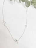 Herkimer necklace in sterling silver